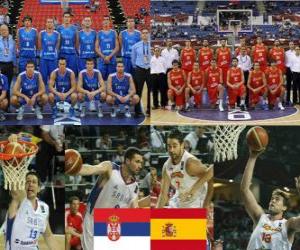 пазл Сербия - Испания, четверть финал, 2010 Чемпионат мира по Турции